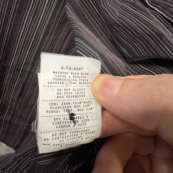 Ermenegildo Zegna Men's L Multicolor Striped LS SEE DESCRIPTION - Picture 5 of 16